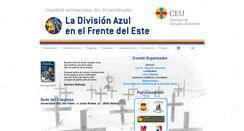 Desktop Screenshot of congresoladivisionazul.com