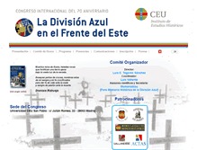 Tablet Screenshot of congresoladivisionazul.com